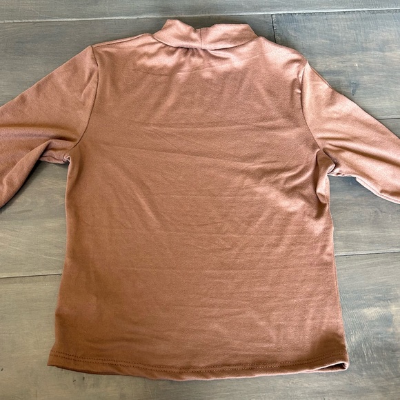 Olivia Rae Cropped Mock Neck Long Sleeve - Picture 2 of 2